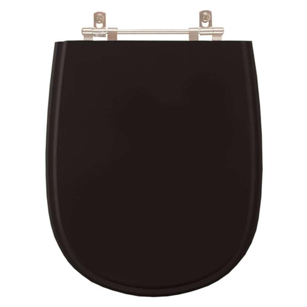 Assento Sanitário Paris Preto para vaso Ideal Standard