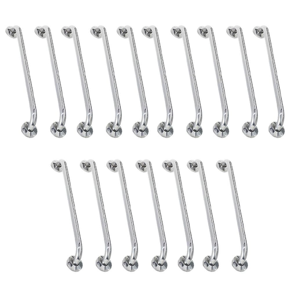 Alça de Apoio 80cm Barra Inox Kit 17 Unidades Idoso Cadeirante Banheiro Quarto Corredor Segurança Acessibilidade