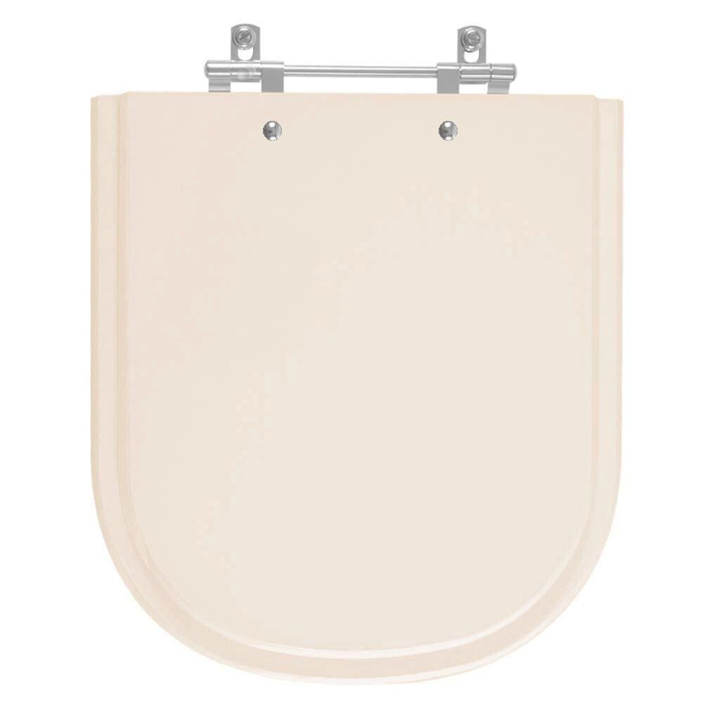 Assento Sanitário Poliester Vogue Plus Amendoa para vaso Deca