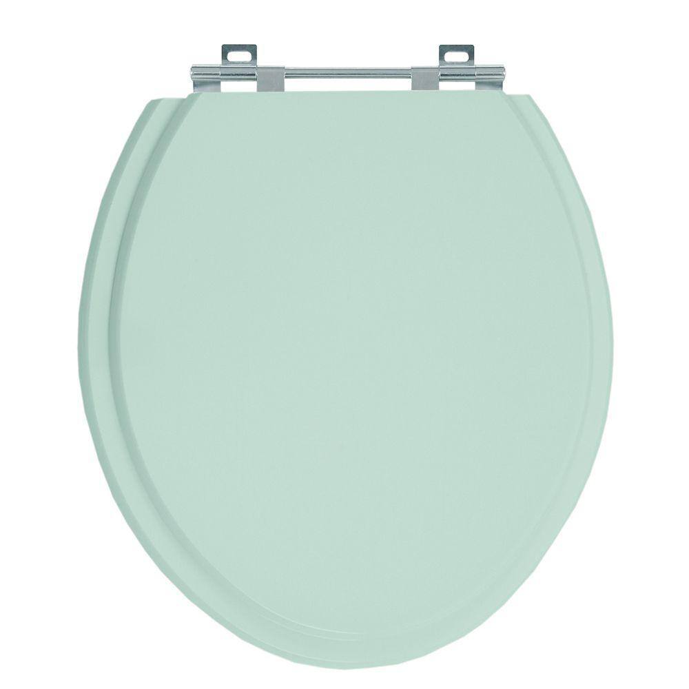 Tampa de Vaso Convencional Oval Verde Água Marinha Tampa Vaso Deca-incepa-celite-roca