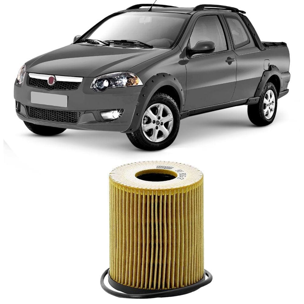 Filtro Óleo Fiat Strada 1.8 2011 A 2013 Mann