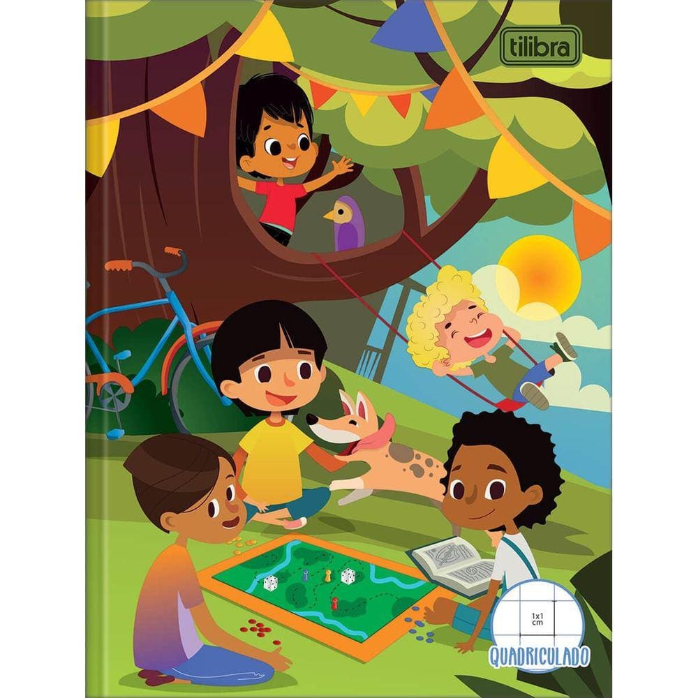 Caderno Quadriculado Brochura 1/4 Flexivel 40 Fls Tilibra