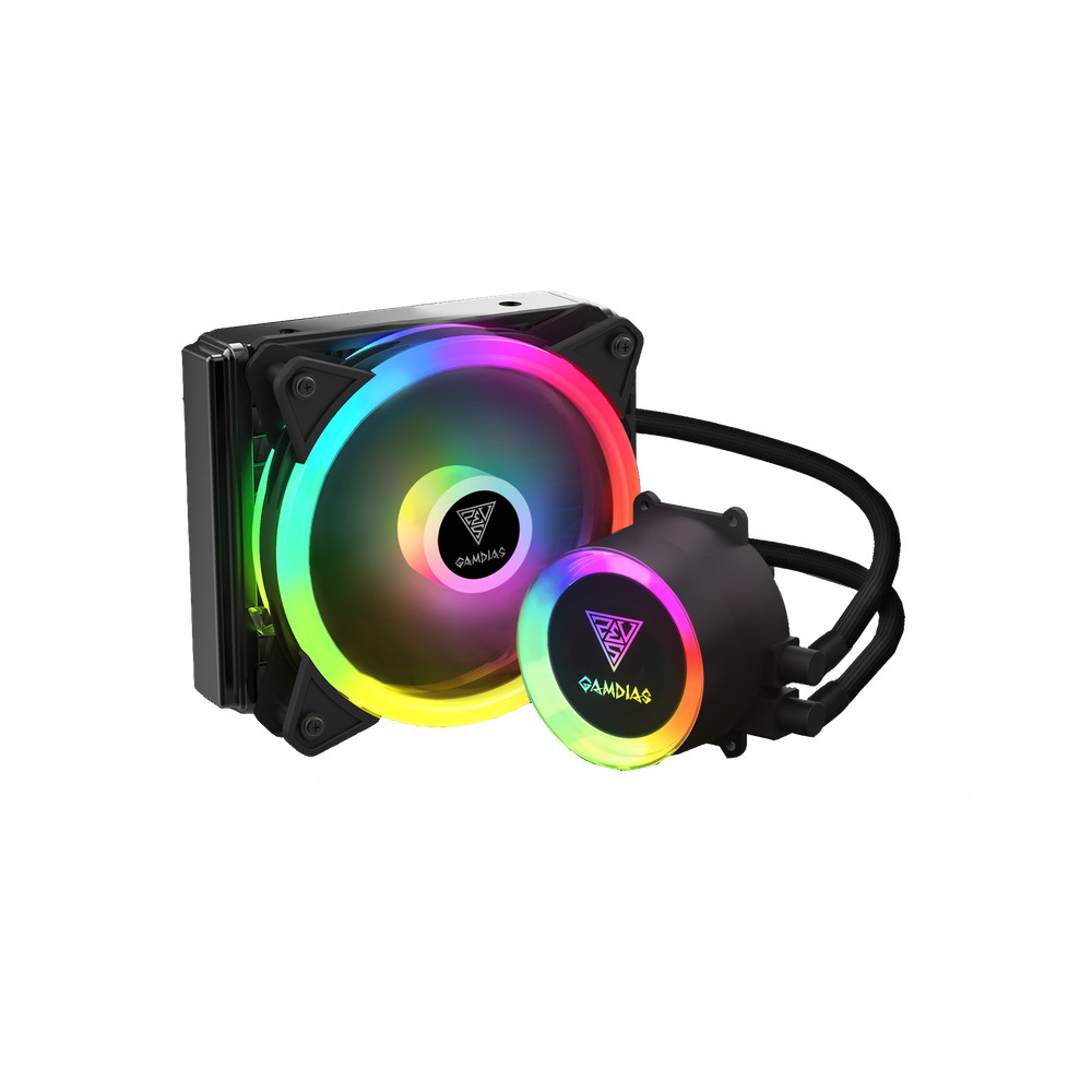 Water Cooler Gamdias Chione, ARGB 120mm, Intel-AMD, Preto -E2-120 LITE