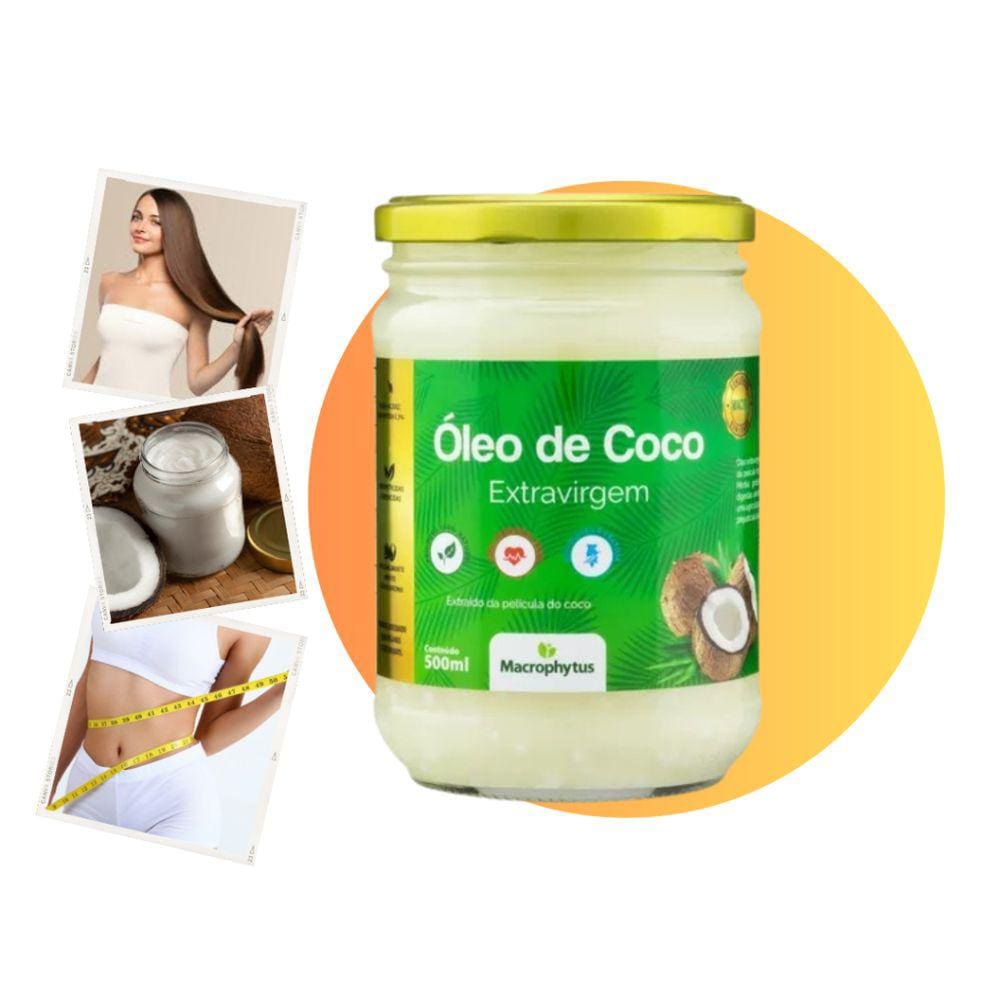 Óleo De Coco Extravirgem 500Ml 0,3% Acidez