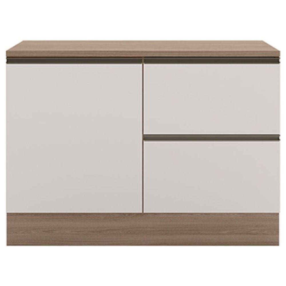Balcão de Cozinha 120cm Etna Carvalho OAK Off White - Poliman