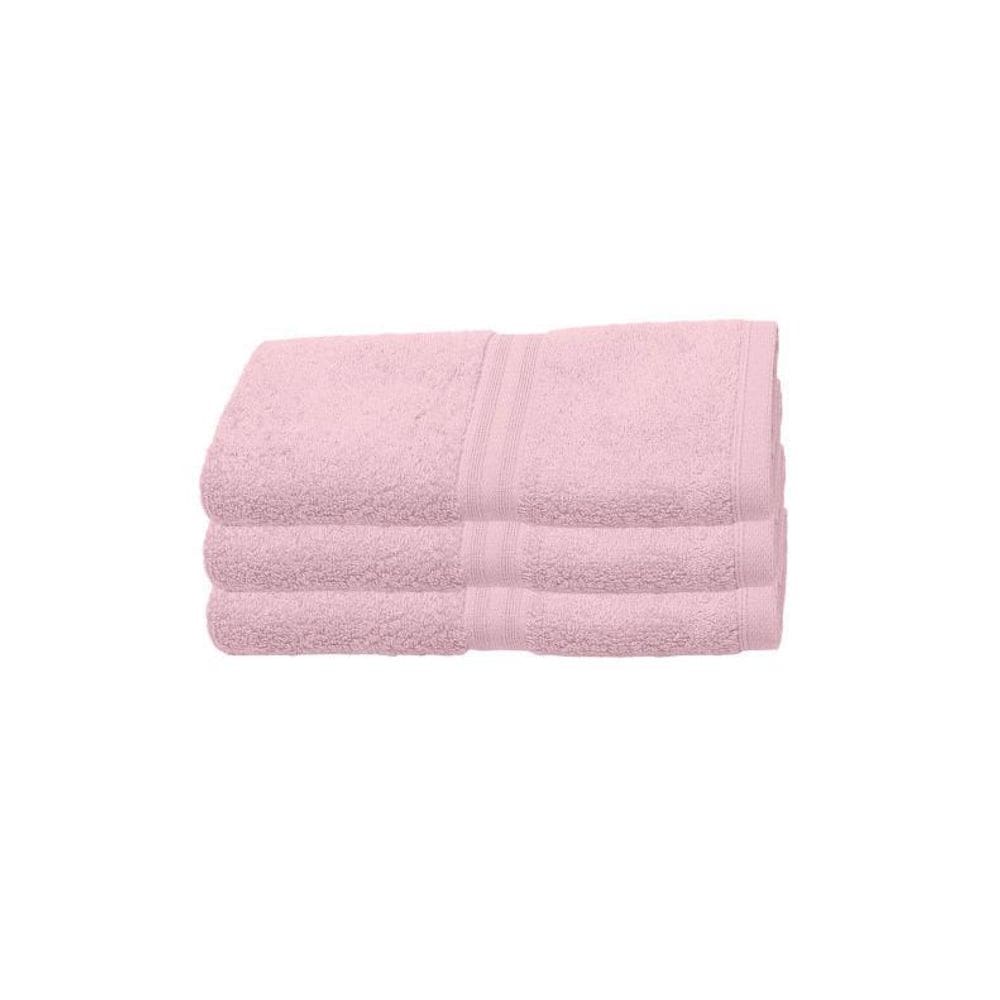 Kit 3 Toalhas De Lavabo Buettner Fio Egípcio Platine 30X50Cm