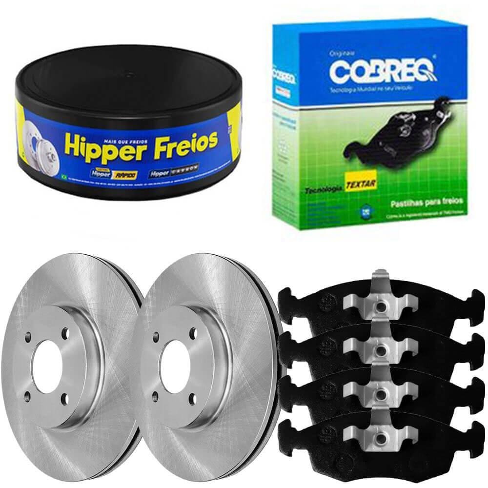 Kit Pastilha Disco Dianteiro Ventilado Strada 1.8