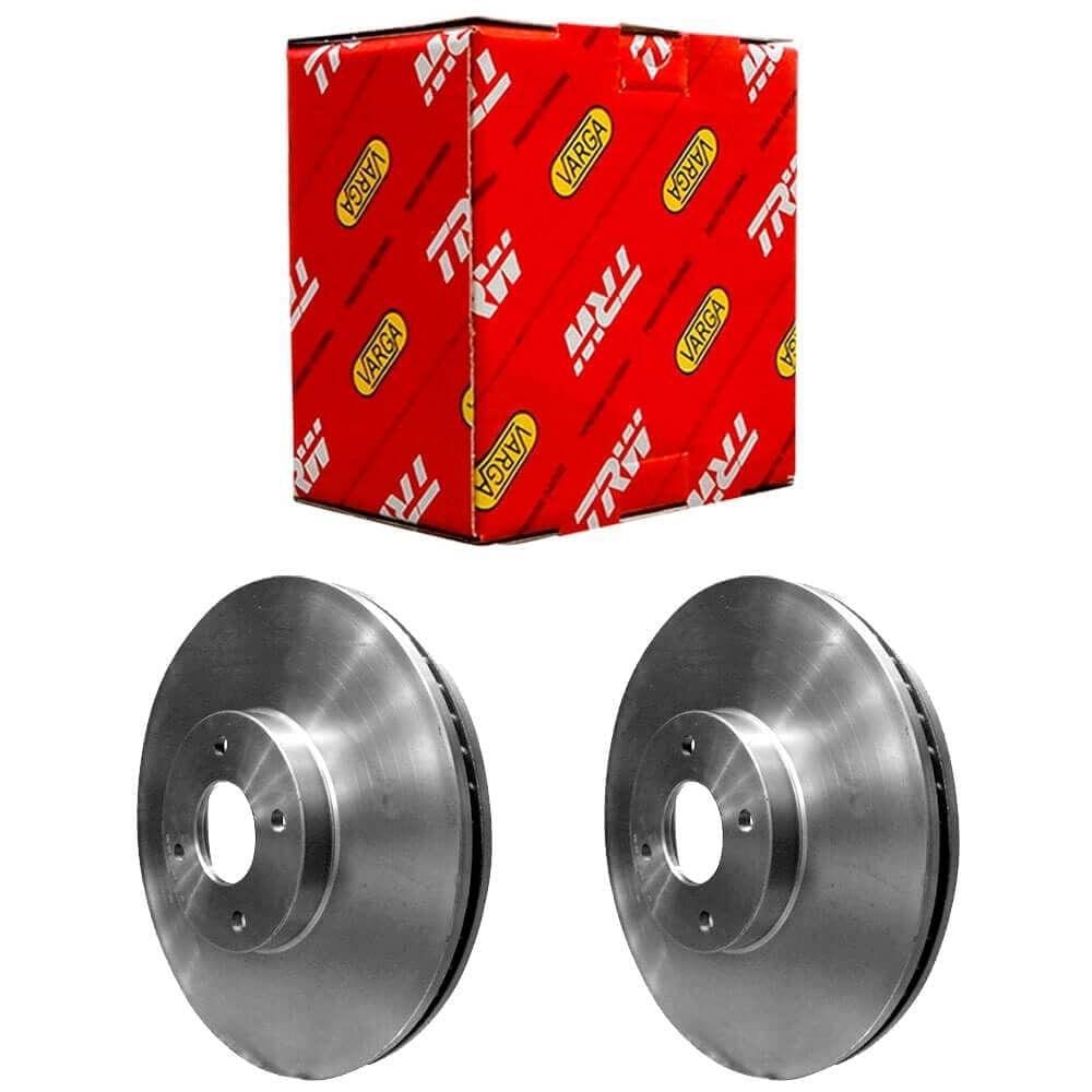 Par Disco Freio Fiat Idea 1.4 1.8 2005 a 2009 Dianteiro Ventilado TRW
