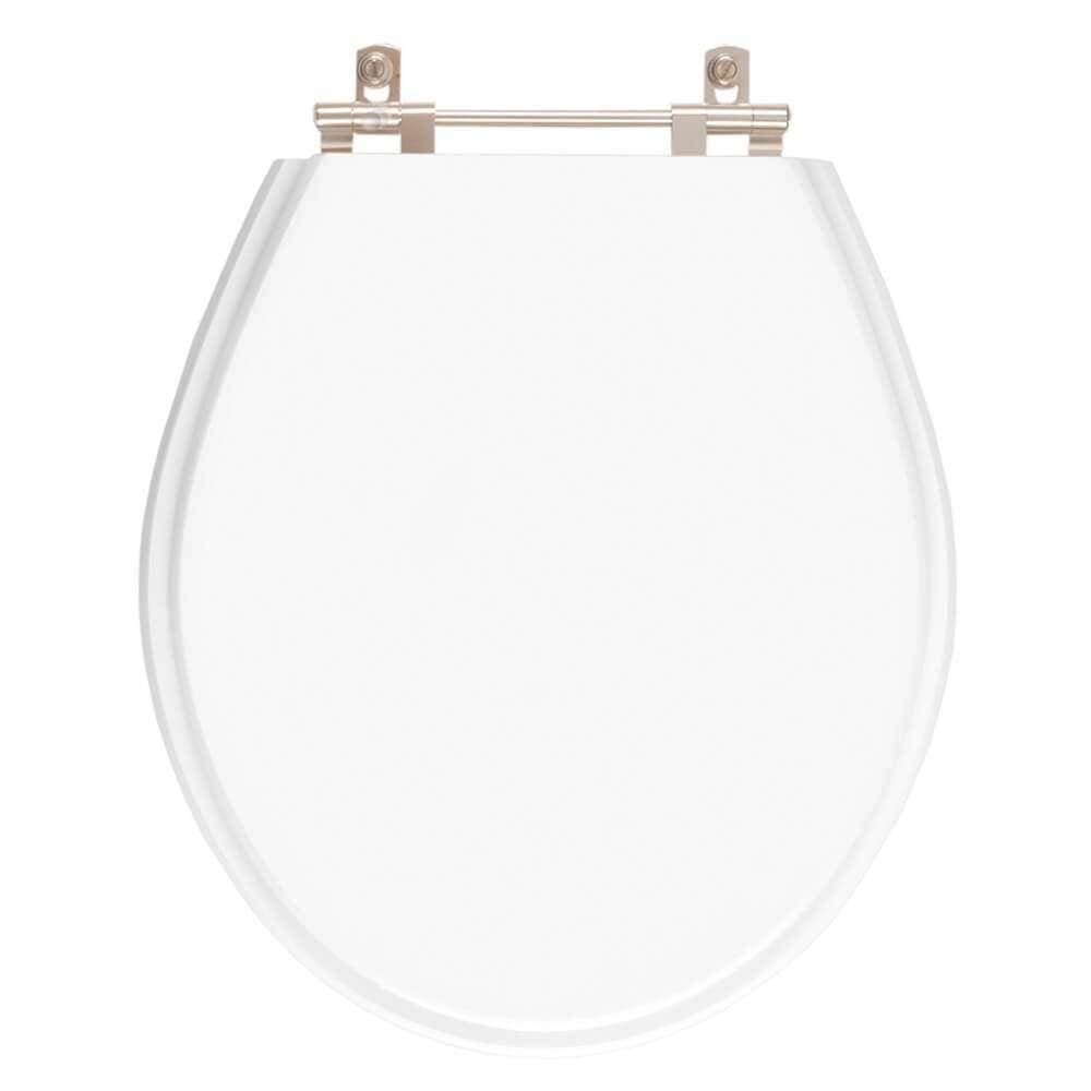 Assento Sanitário Poliéster Carina Branco para vaso Ideal Standard