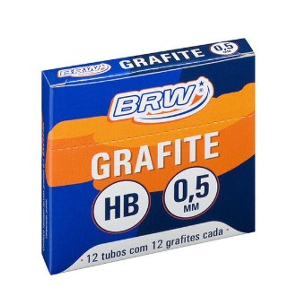 Grafite 0,5Mm - 12 Tubos Com 12 Grafites Cada