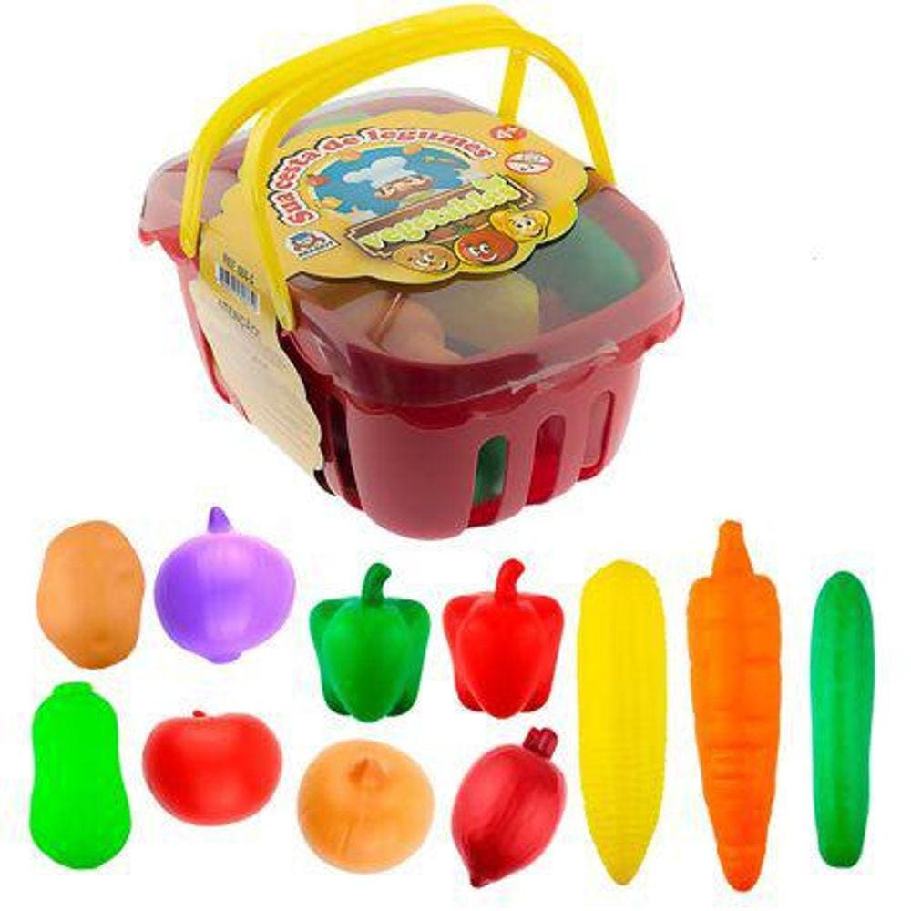 Brinquedo Cesta De Legumes - Braskit 8605