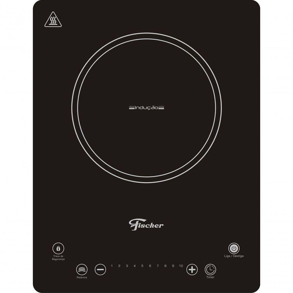 Fogão Cooktop Fischer 1 Boca por Indução Mesa Vitrocerâmica - 110V