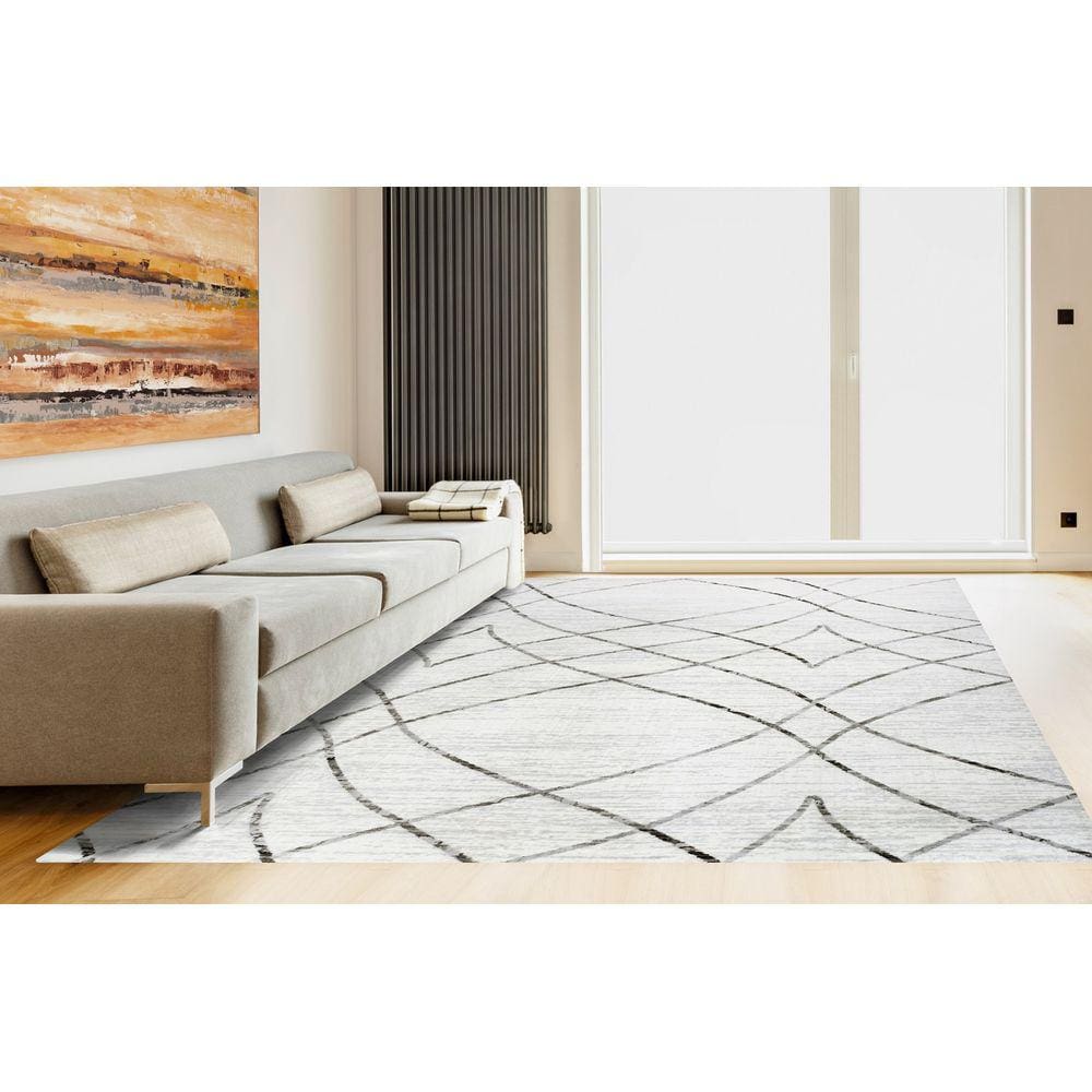 Tapete Sala Turco Istambul 06 2,00 X 2,50 Macio Bege / Cinza