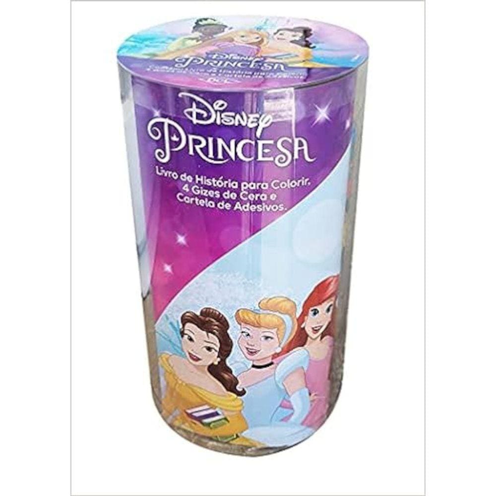 Disney - Mini Tubo Histórias Para Colorir - Princesa