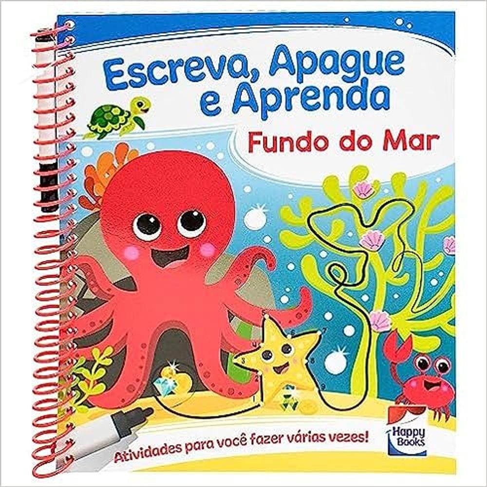 Escreva, Apague E Aprenda - Fundo Do Mar