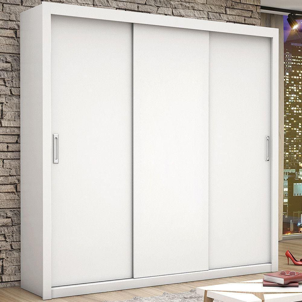 Guarda-roupa Bahia Sem Espelho Branco Carioca Móveis Branco