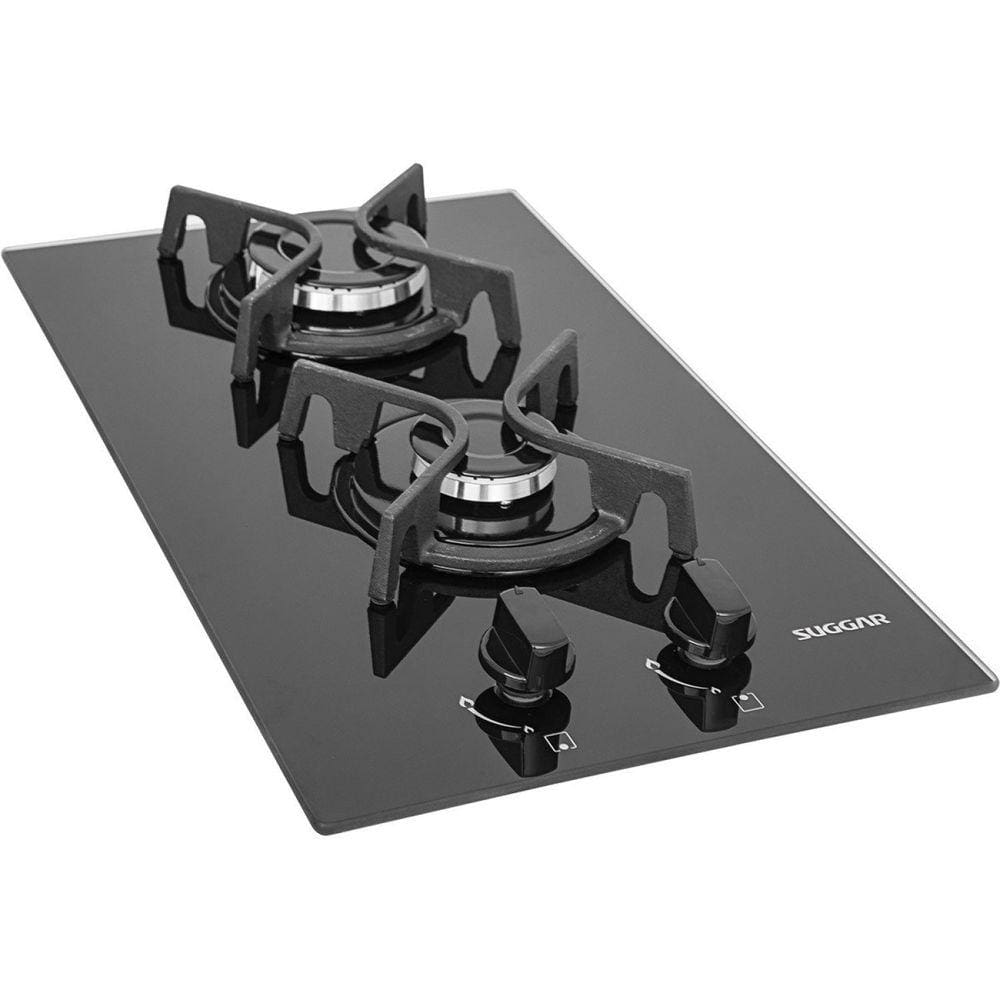 Cooktop Ferro Fundido 2 Bocas Suggar Preto
