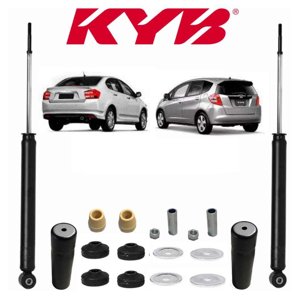 Amortecedor Kayaba Honda City + Kit Batente 2009 A 2014 Traseiro