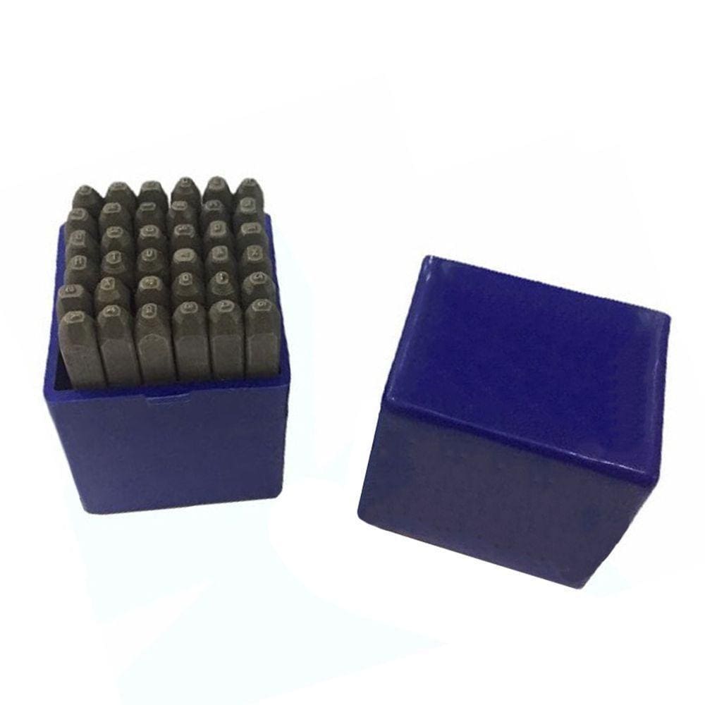 Kit Punção Marcador Numérico + Alfabeto 1,0 Mm + Riscador