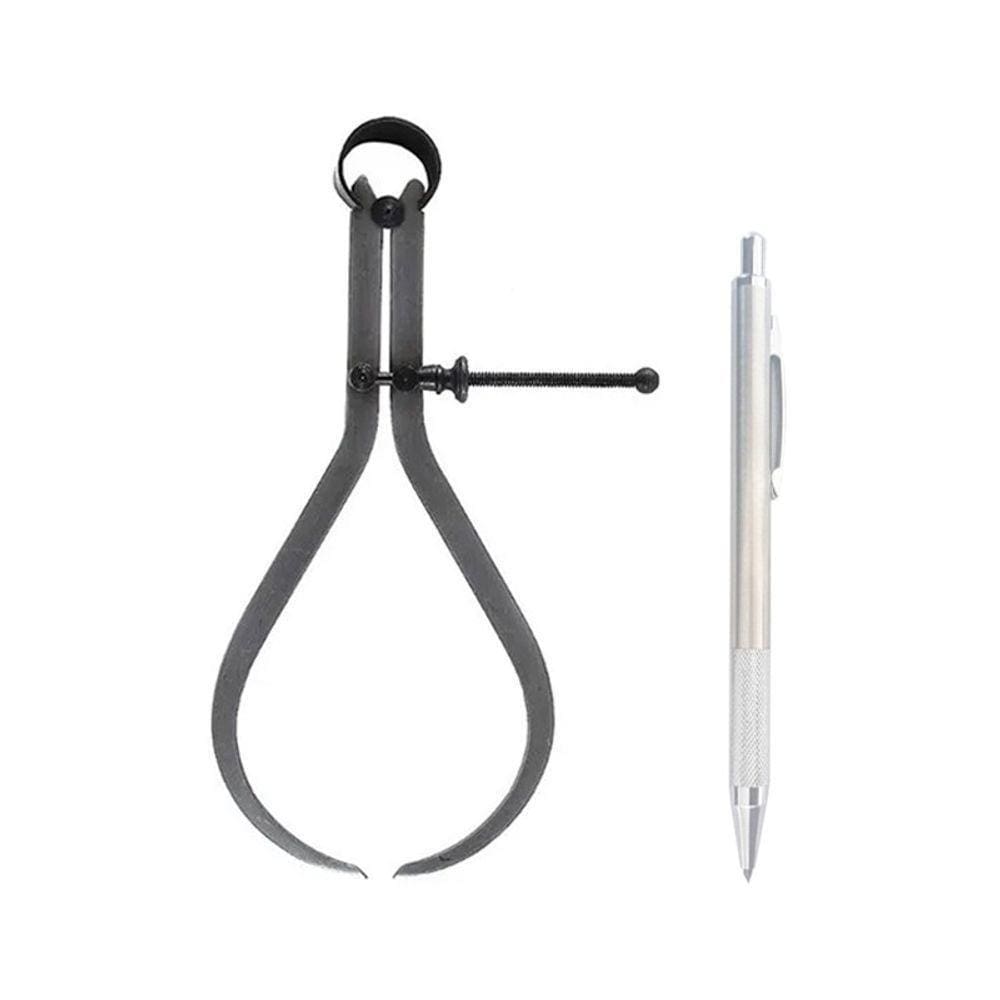 Kit Compasso Externo - Med. 200Mm/8` + Riscador