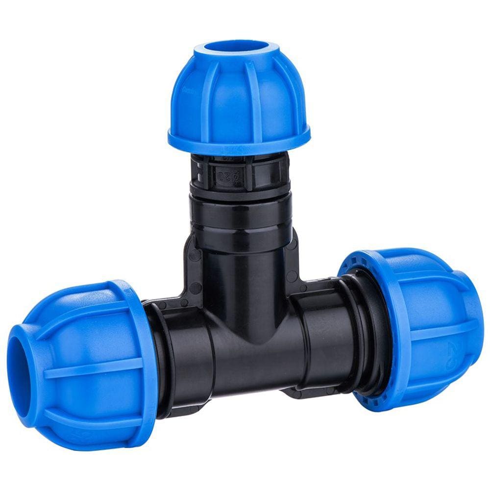 Tee Redução 40Mm X 20 Mm Para Tubo Alumínio
