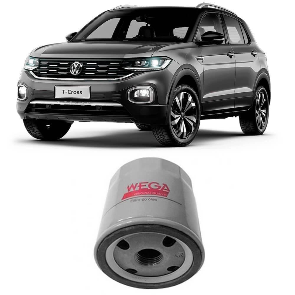 Filtro Óleo Volkswagen T-Cross 1.0 1.4 2019 a 2020 Wega