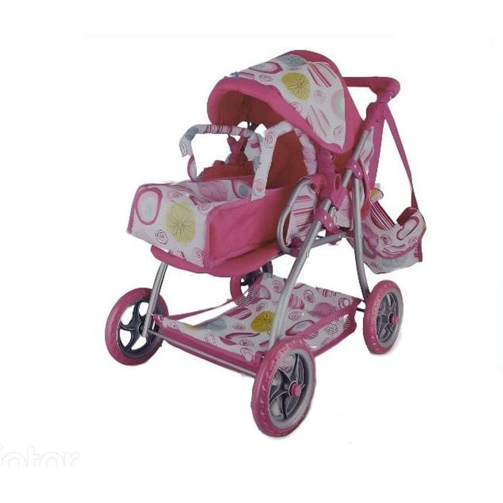 Carrinho de Boneca - Mini Little Girls - Luxo