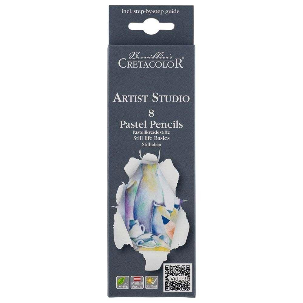 Lápis de Cor Pastel Cretacolor Artist Studio Still Life 8 Cores