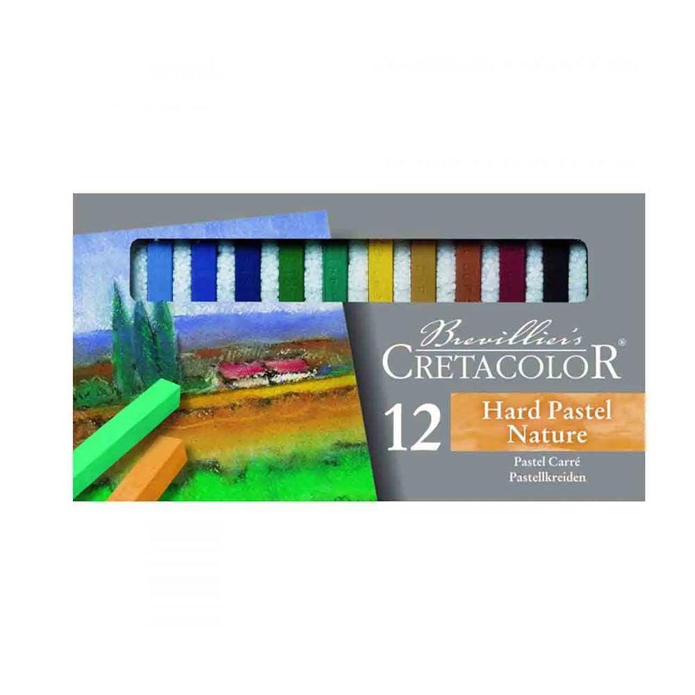Giz Pastel Seco Cretacolor Carré Hard Pastel Nature 12 Cores