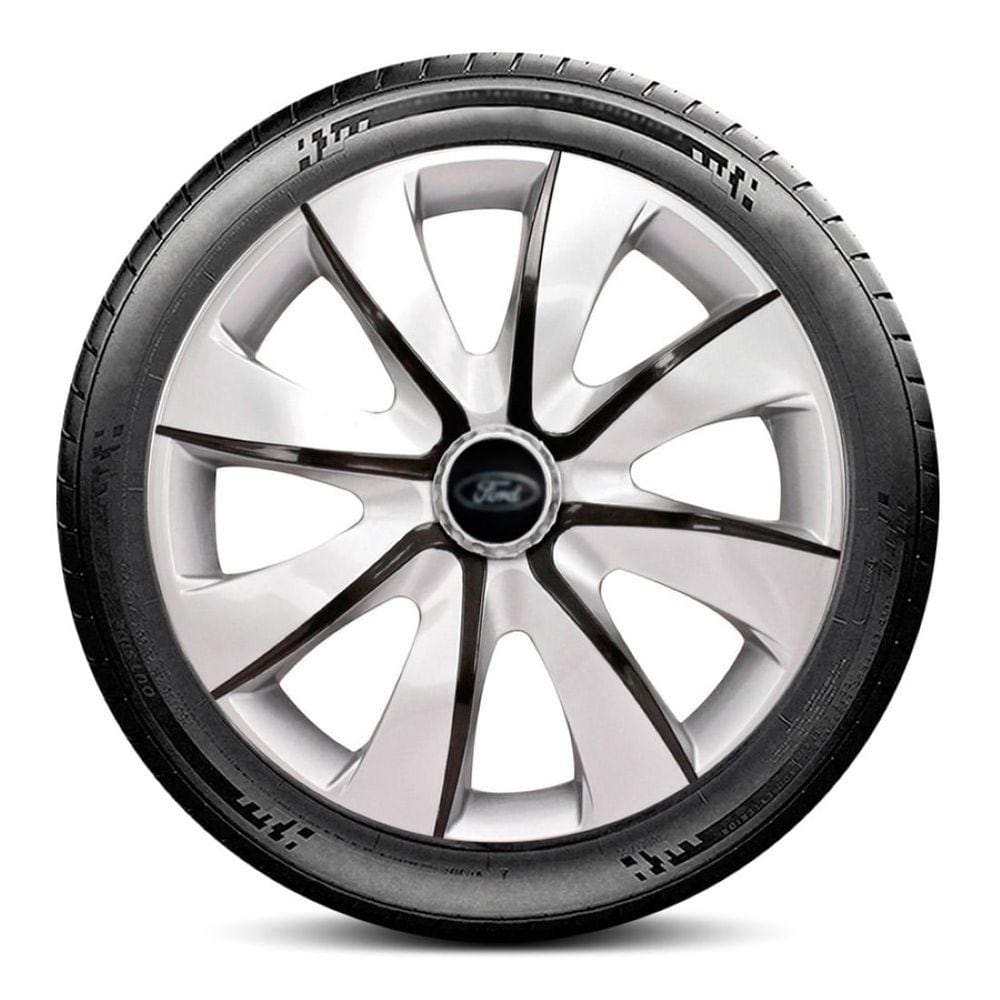Calota 4403 Ford Aro 14 Prata e Grafite Prime Escolha carro
