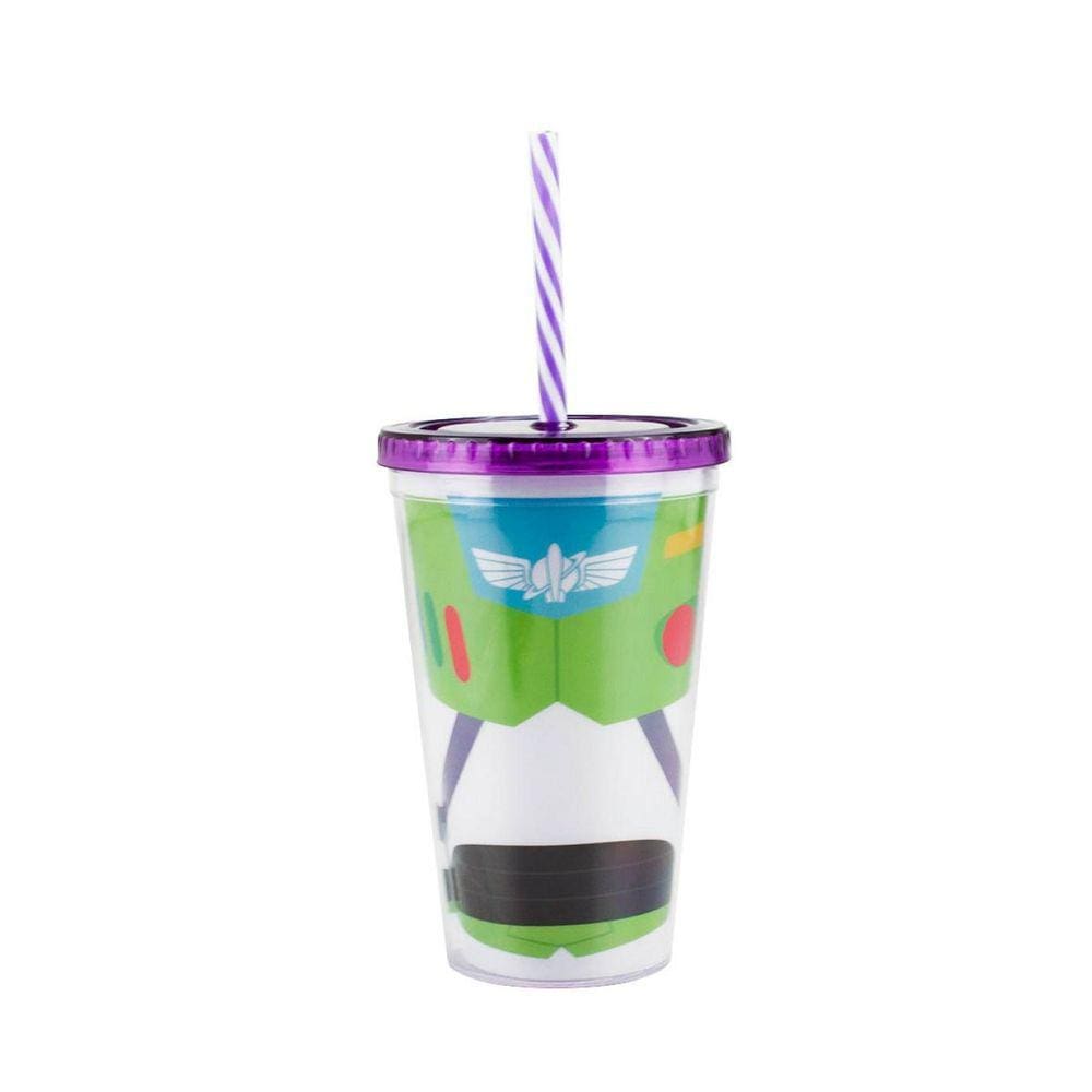 Copo Com Canudo Buzz Lightyear Toy Story 450Ml - Disney