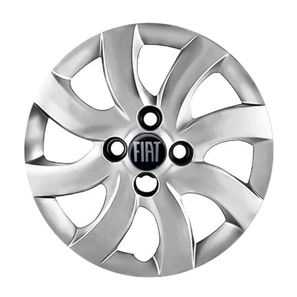 Jogo Calota Fiat Argo 2020 2021 Aro 14 Com Emblema Resinado