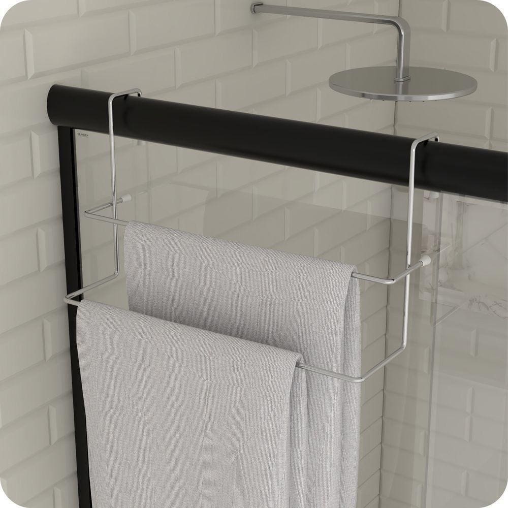 Porta Toalha Box Toalheiro Duplo Para Banheiro Cromado Arm