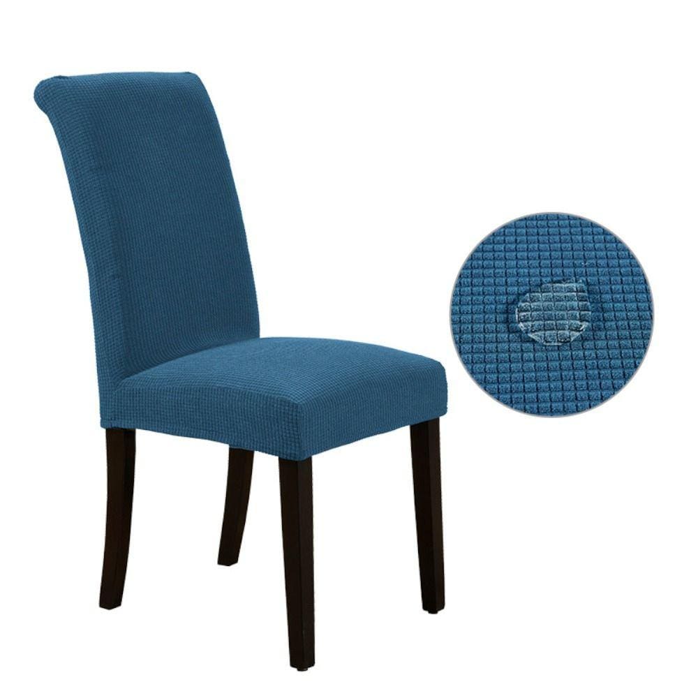 Kit 6 Capas de Cadeira Impermeável Sala de Jantar Malha
