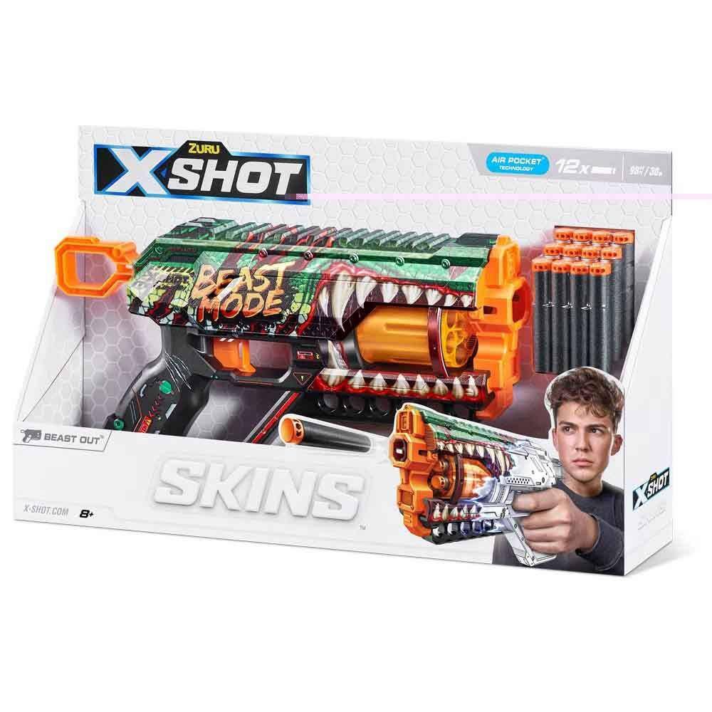 Lançador de Dardos - Xshot - Skins Griefer - Beast Out - 12 Dardos - Candide