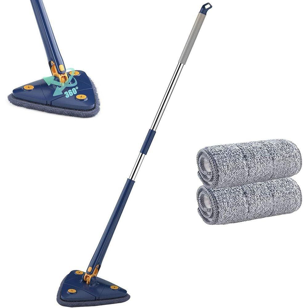 Mop Esfregão Limpeza Triangular Giratório Ajustável Limpador