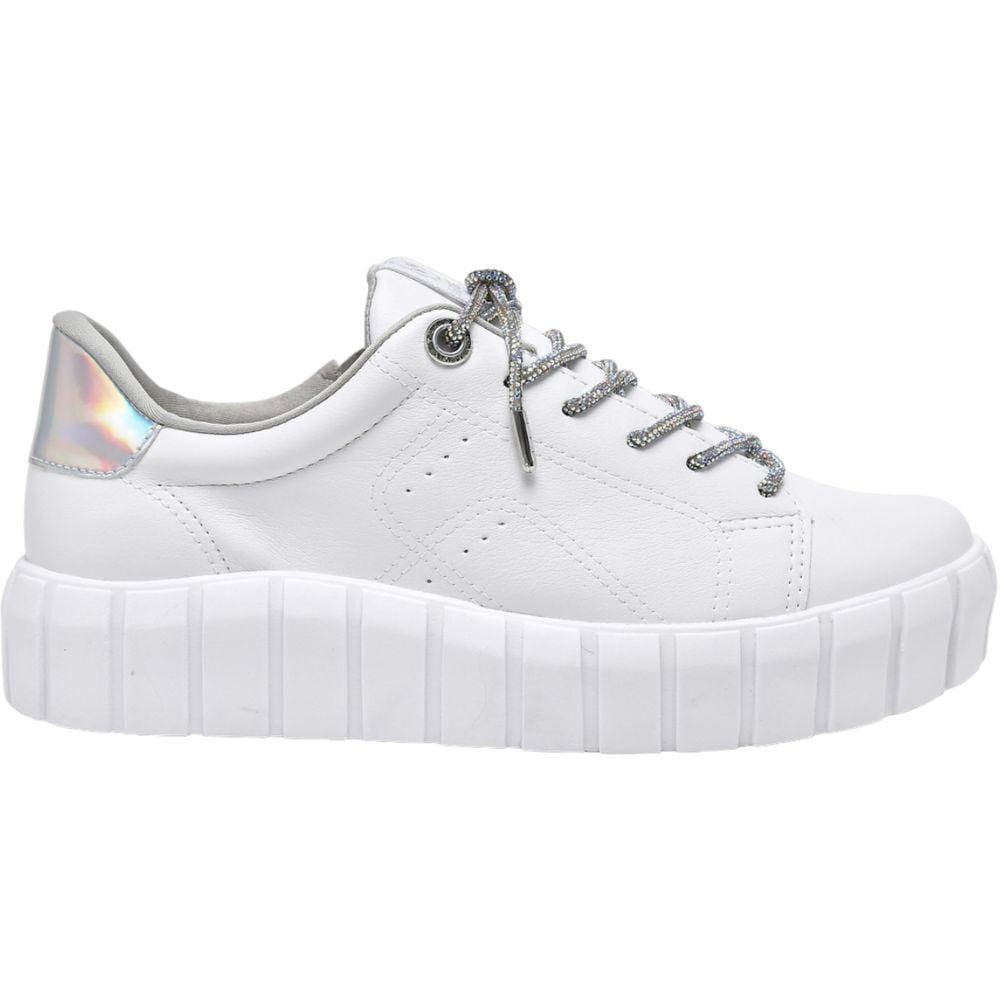 Tênis Feminino Casual Flatform Fechamento em Zíper Via Marte 23-10910