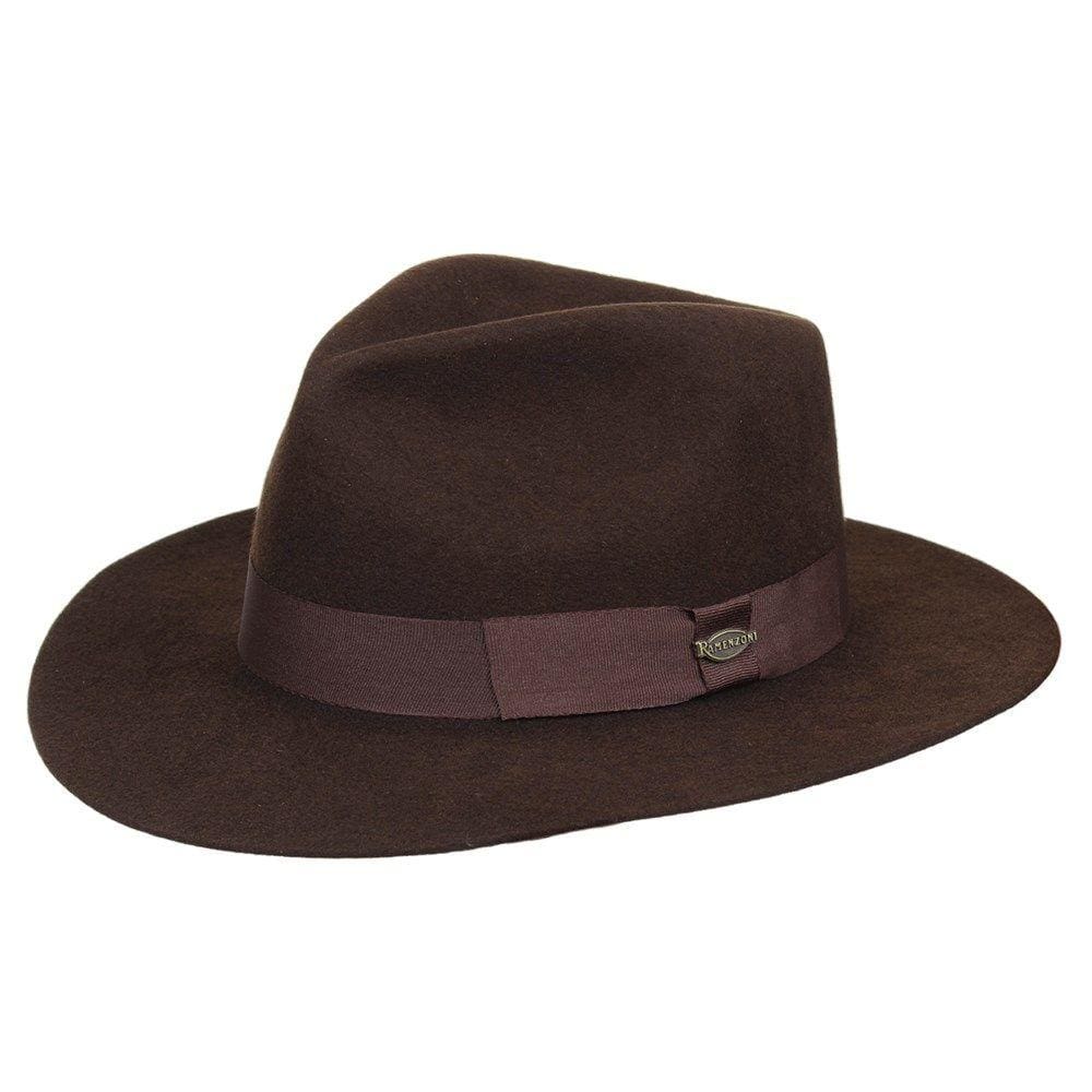 Chapéu Feltro Indiana Jones Chocolate Ramenzoni 33483