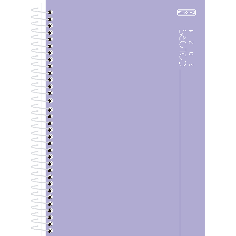 Agenda Anual Espiral Colors 192 Folhas 2024 São Domingos