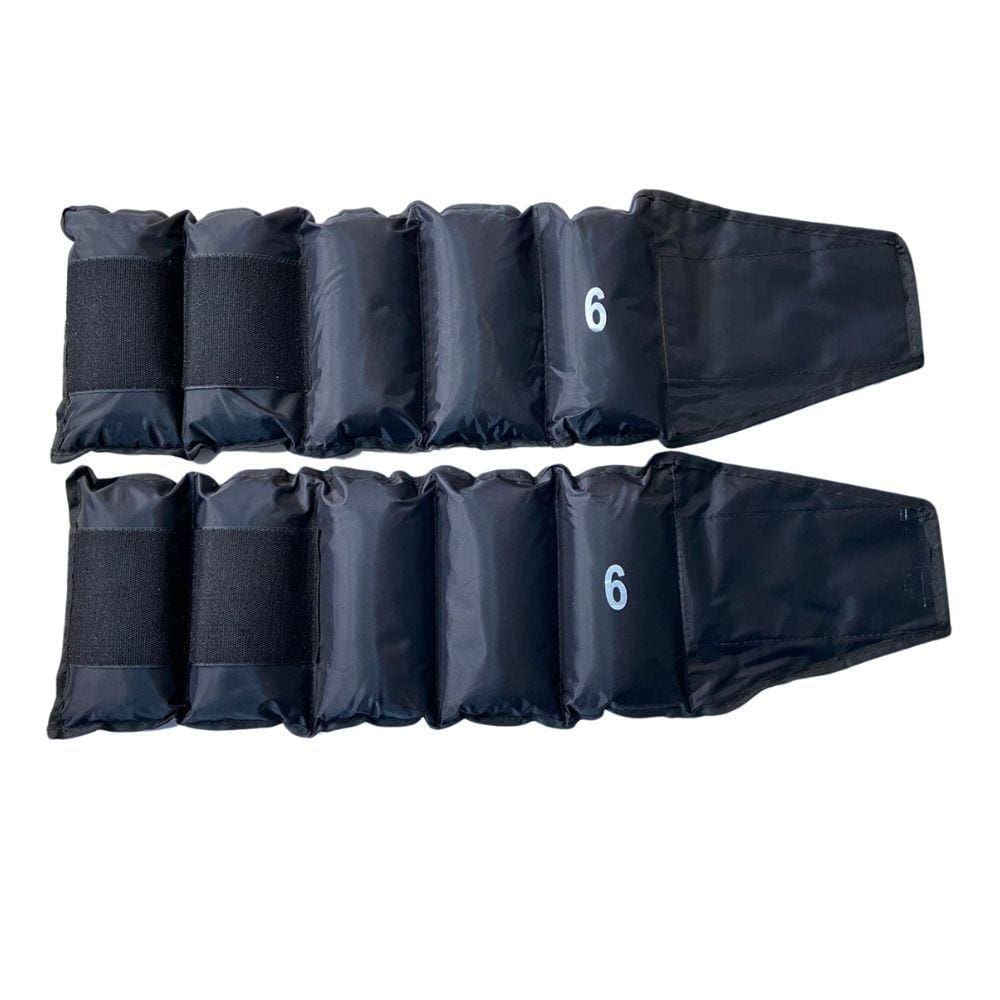 Par de Caneleiras Bf Fitness Peso/Tornozeleira de 6kg Costura Reforçada