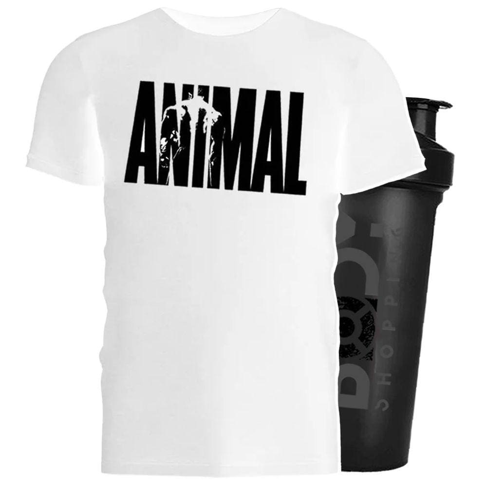 Camiseta Algodão Branco P + Shaker - Universal