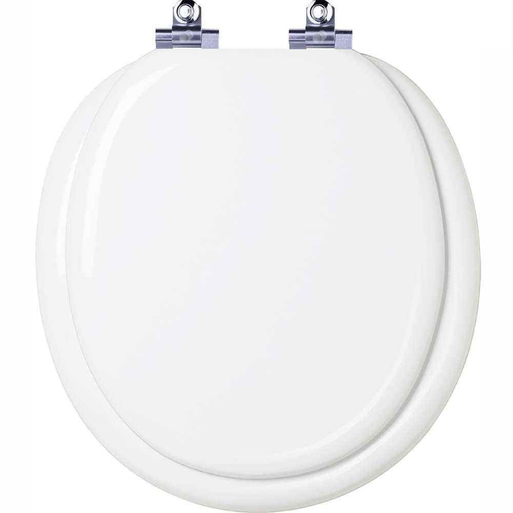 Assento Sanitário Almofadado Fechamento Lento Convencional Oval Branco