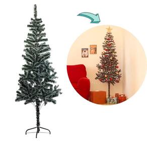 Árvore Natal Skiny 210cm 838 Galhos Enfeites Dourada Decorada Pisca-pisca  110v