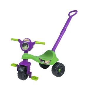 Triciclo Infantil com Haste Empurrador Pedal Motoca Velotrol 2 em