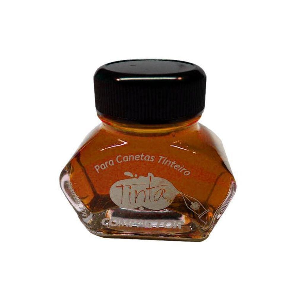 Tinta Para Caneta Tinteiro Compactor Fresh Orange 30Ml
