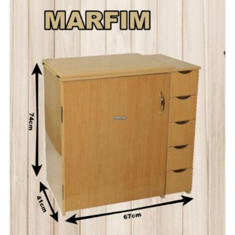 Gabinete C/ 5 Gavetas Máquina De Costura Doméstica Elgin