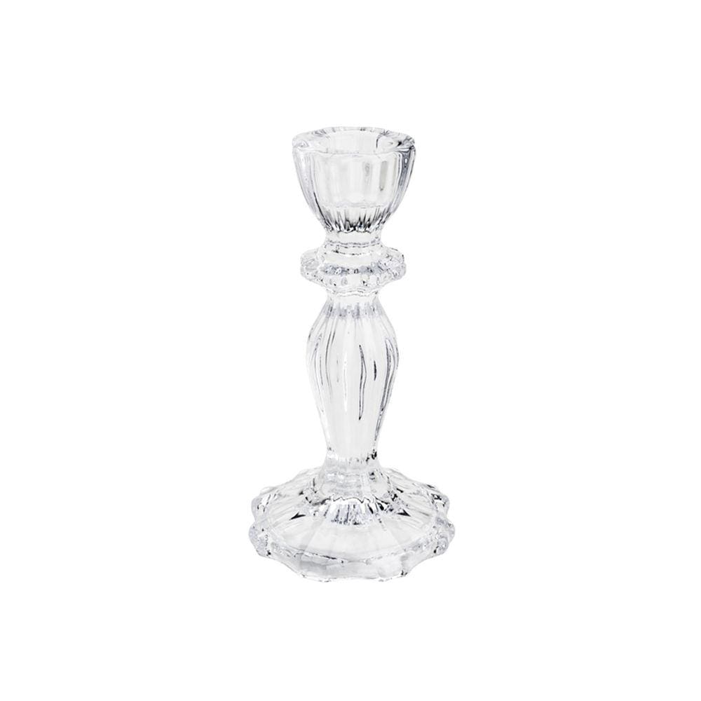 Candelabro Castiçal de Vidro Argos 8cm x 16cm - Rojemac