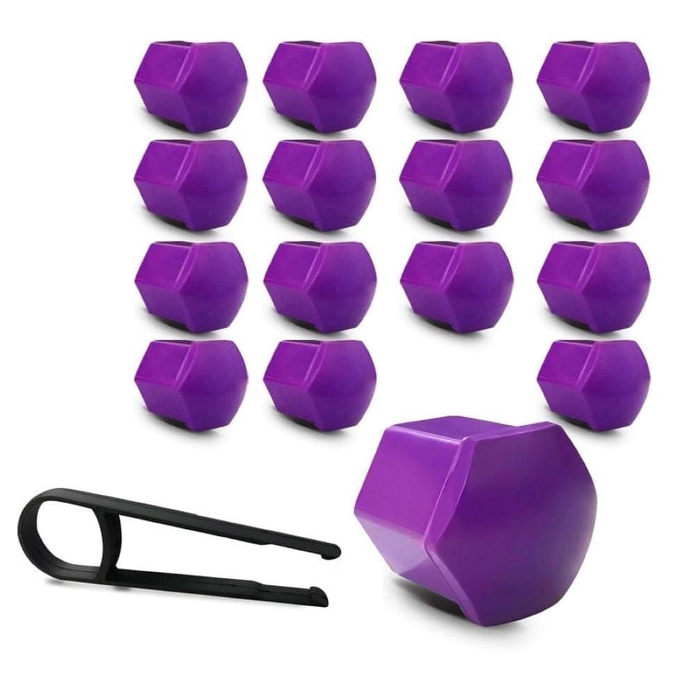 Kit Capa de Parafuso Sextavado Chave 19 Kia 16 peças Roxa