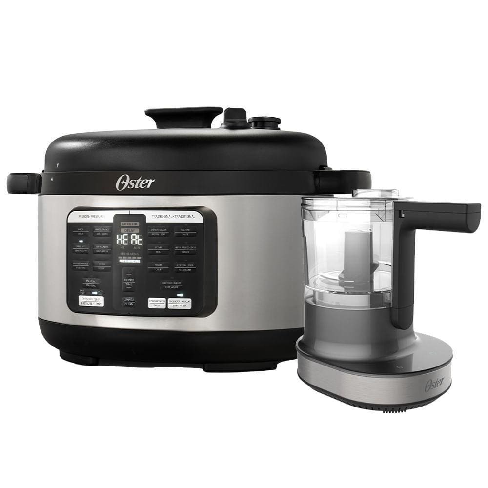 Kit Panela De Pressão Elétrica 5,7l E Processador Touch Oster - 127V