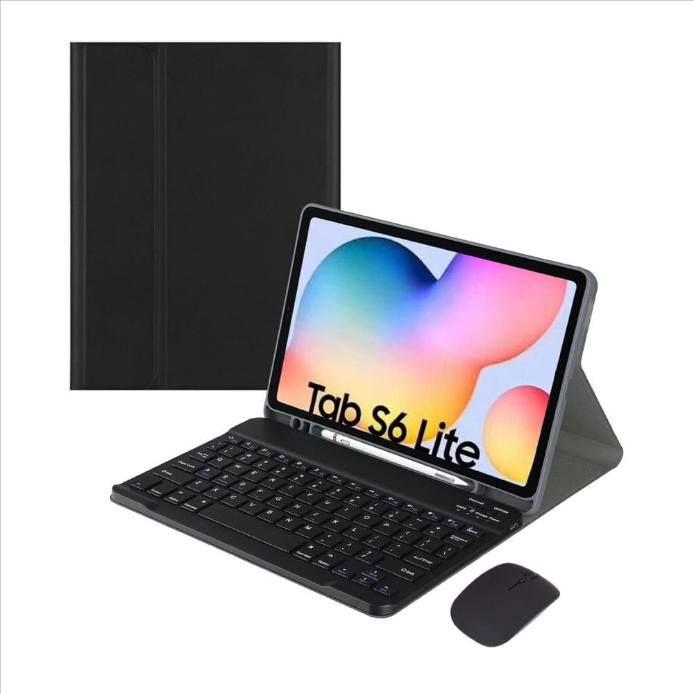 Capa Para Galaxy Tab S6 Lite Com Teclado E Mouse - Kit Completo